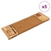 vidaXL Stufenmatten Selbstklebend 5 Stk. 65x21x4 cm Beige