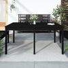 vidaXL Gartentisch Schwarz 159,5x82,5x76 cm Massivholz Kiefer