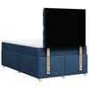 vidaXL Boxspringbett mit Matratze Blau 120x200 cm Stoff