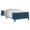 vidaXL Boxspringbett mit Matratze Blau 80 x 200 cm Stoff