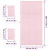 vidaXL Sporthandtuch Set 3 pcs Rosa Polyester und Polyamid