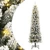 vidaXL K&uuml;nstlicher Weihnachtsbaum mit Schnee 300 LEDs 240 cm