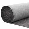 vidaXL Teichvlies Grau 1 x 25 m Polyester und Baumwolle