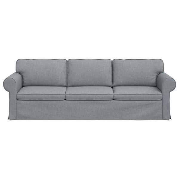 vidaXL Sofa Hellgrau 245 x 82 x 80 cm Stoff
