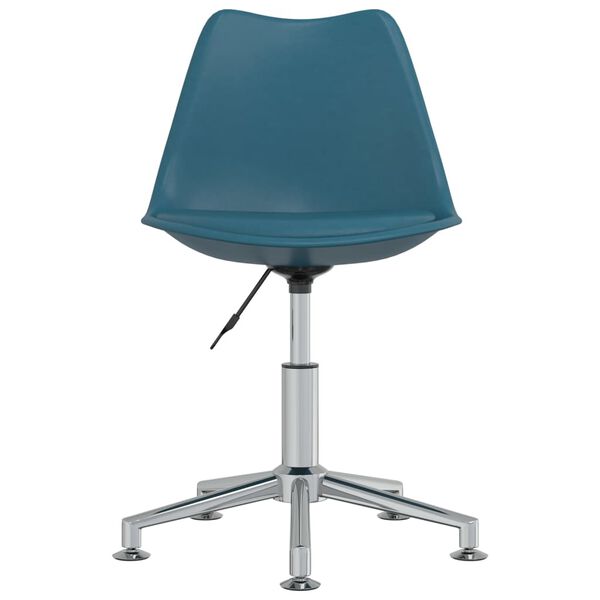 vidaXL Drehbare Esszimmerst&uuml;hle 4 Stk. T&uuml;rkis Kunstleder