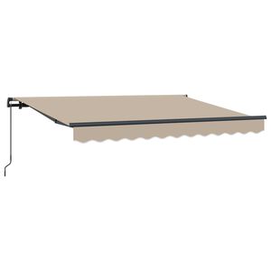 vidaXL Einziehbare Markise Beige 250 x 200 cm Stoff