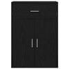 vidaXL Sideboard Schwarz Eichen-Optik 60 x 30 x 84 cm Holzwerkstoff