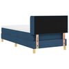 vidaXL Boxspringbett mit Matratze Blau 200 x 90 cm Polyester