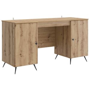 vidaXL Schreibtisch Artisan-Eiche 142,5 x 50 x 75 cm Holzwerkstoff