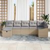 vidaXL Sofa Set mit Kissen 8 pcs Poly-Rattan
