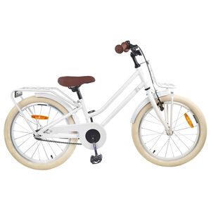 vidaXL Kinderfahrrad 18 Zoll f&uuml;r 5-7 Jahre alt Wei&szlig;