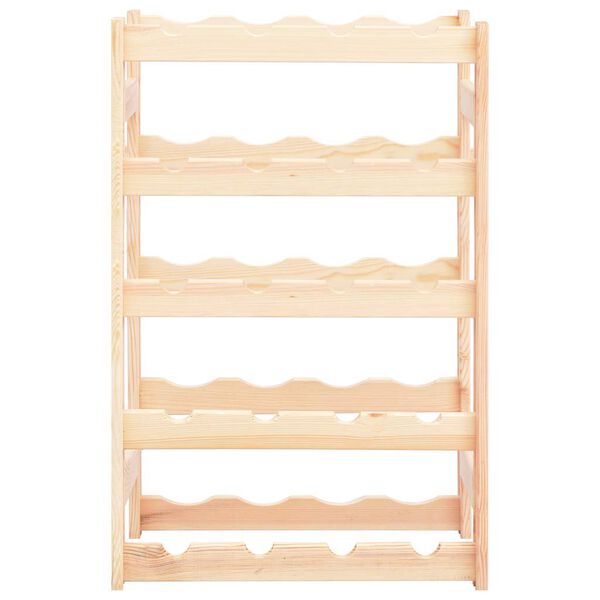 vidaXL Weinregal f&uuml;r 20 Flaschen Kiefernholz