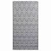 vidaXL Outdoor-Teppich ARAKIL Wei&szlig; und Schwarz 120x180 cm PP