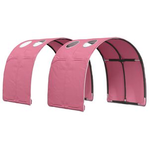 vidaXL Bettunnel 2 stk. Rosa Polyester