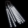 vidaXL LED Meteor-Lichter 8 Stk. 30 cm Kaltwei&szlig; 192 LEDs