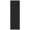 vidaXL Highboard Schwarz 30x41x124 cm Holzwerkstoff