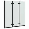 vidaXL Faltbare Duschkabine Schwarz 130 x 138 cm