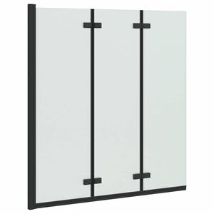 vidaXL Faltbare Duschkabine Schwarz 130 x 138 cm