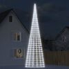vidaXL LED-Weihnachtsbaum für Fahnenmast 3000 LEDs Kaltweiß 800 cm