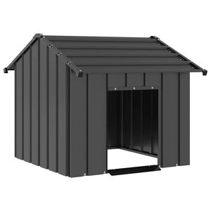 vidaXL Hundeh&uuml;tte mit Dach 85x107x81 cm Verzinkter Stahl