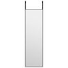 vidaXL T&uuml;rspiegel Schwarz 30x100 cm Glas und Aluminium