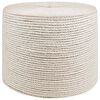 vidaXL Juteseil 80 mm 50 m Wei&szlig; 100% Tossa Jute
