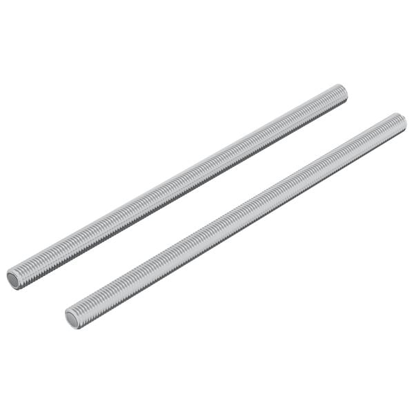 vidaXL Gewindestange 2 pcs Silber 6 x 120 mm Stahl