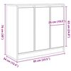 vidaXL Sideboard Artisan-Eiche 85x34x76 cm Holzwerkstoff