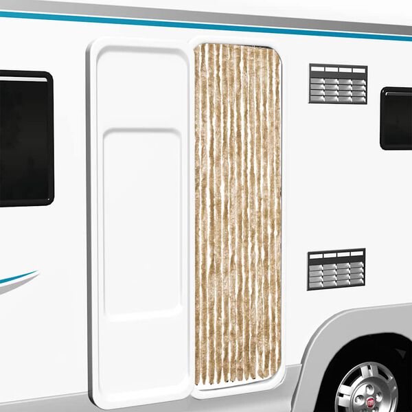 vidaXL Insektenschutz-Vorhang Beige 56x185 cm Chenille