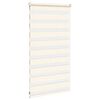 vidaXL Doppelrollo Marmorbeige 80x100 cm Stoffbreite 75,9 cm Polyester