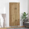vidaXL Highboard Artisan-Eiche 69,5 x 34 x 180 cm Holzwerkstoff