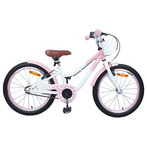 vidaXL Kinderfahrrad 20 Zoll f&uuml;r 6-11 Jahre alt Hellrosa