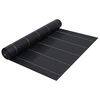 vidaXL Unkrautfolie Schwarz 2x25 m PP