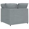 vidaXL Modulares Sofa Eckmodul mit Kissen Hellgrau 100 cm