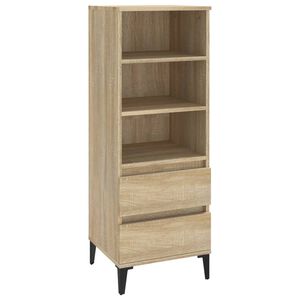 vidaXL Highboard Sonoma-Eiche 40x36x110 cm Holzwerkstoff