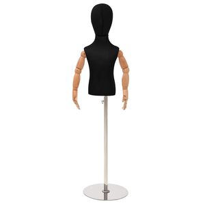vidaXL Verstellbares 120-157 cm Mannequin mit Basis Unisex PP Schwarz