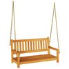 vidaXL Gartenschaukelbank 2 -Seater 110 x 56 x 58,5 cm Natur