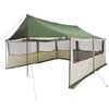 vidaXL Familienzelt Gr&uuml;n 450 x 400 x 265 cm Polyester und Stahl