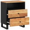 vidaXL Nachttisch 50x33x62 cm Massivholz Akazie & Holzwerkstoff