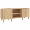 vidaXL Schallplattenschrank Sonoma-Eiche 121 x 38 x 48 cm Holzwerkstoff