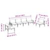 vidaXL Garten-Sofa-Set 6 pcs Anthrazit Stahl