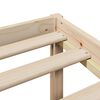 vidaXL Massivholzbett mit Regal ohne Matratze 140x200 cm Kiefernholz