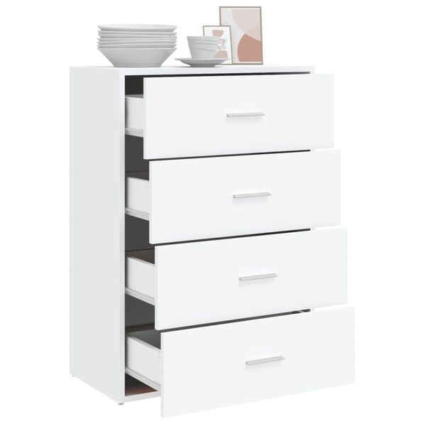 vidaXL Sideboard Weiß 60x31x84 cm Holzwerkstoff