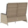 vidaXL Gartenbank Beige Poly-Rattan
