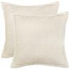 vidaXL Kissenbezug 2 pcs HOUTEN Creme 35 x 35 cm Boucl&eacute;