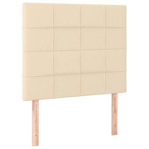 vidaXL Kopfteil Creme 80x5x118/128 cm Stoff