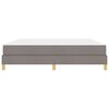 vidaXL Boxspringbett mit Matratze Taupe 180 x 200 cm Stoff