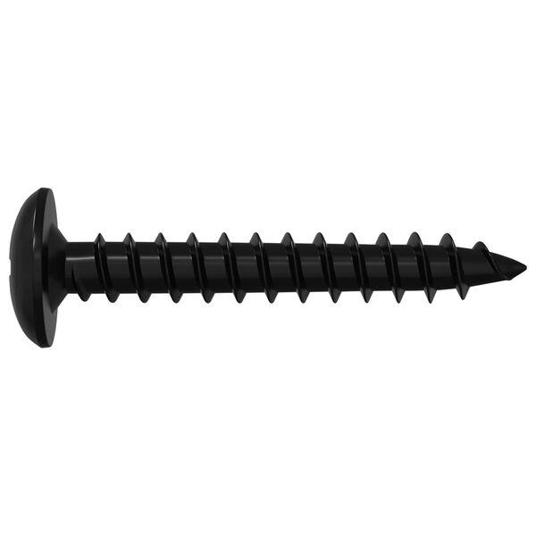 vidaXL Selbstschneidender Nagel 12 pcs Schwarz 4 x 25 mm Stahl