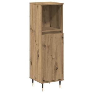 vidaXL Badschrank Artisan-Eiche 30x30x100 cm Holzwerkstoff