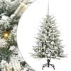vidaXL K&uuml;nstlicher vorbeleuchteter Weihnachtsbaum mit Kugelset Gr&uuml;n